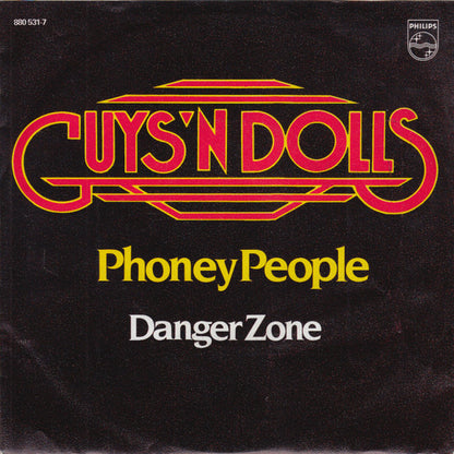 Guys 'n Dolls - Phoney People Vinyl Singles Vinyl Very Good (VG) <br> Hoes Good Plus (G+)