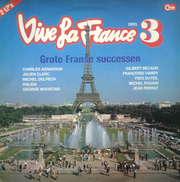 Various - Vive La France 3 - Grote Franse Successen (LP) Vinyl LP Dubbel Vinyl Very Good (VG) <br> Hoes Good Plus (G+)