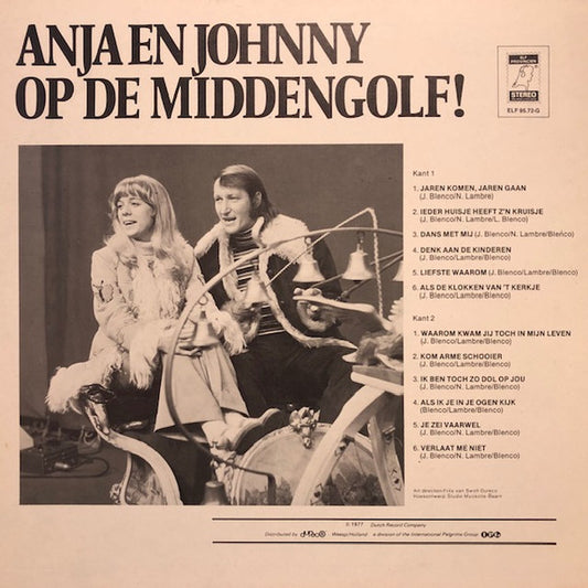 Anja & Johnny - Op De Middengolf (LP) Vinyl LP Vinyl Zeer Goed / Hoesje Goed "VINYLSINGLES.NL"