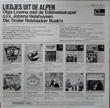 Olga Lowina, Die Tiroler Holzhacker Bub'n - Liedjes Uit De Alpen (LP) 50649 Vinyl LP Goede Staat