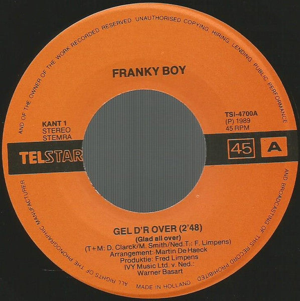 Franky Boy - Gel D'r Over 33561 37299 Vinyl Singles Goede Staat