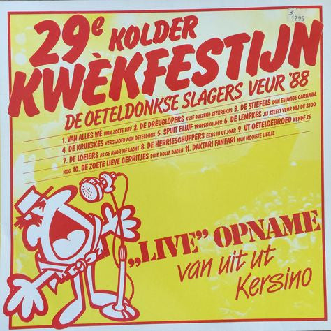 Various - 29e Kolder Kwekfestijn (LP) Vinyl LP Vinyl Very Good (VG) <br> Hoes Good Plus (G+)