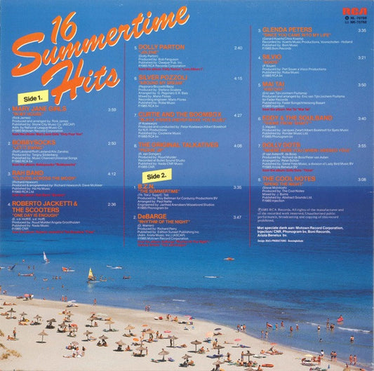 Various - 16 Summertime Hits (LP) Vinyl LP Vinyl Zeer Goed / Hoesje Goed "VINYLSINGLES.NL"