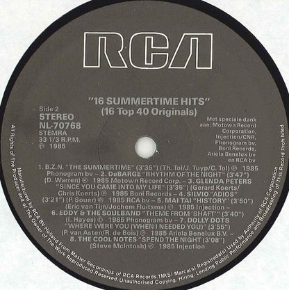 Various - 16 Summertime Hits (LP) 51252 Vinyl LP Goede Staat