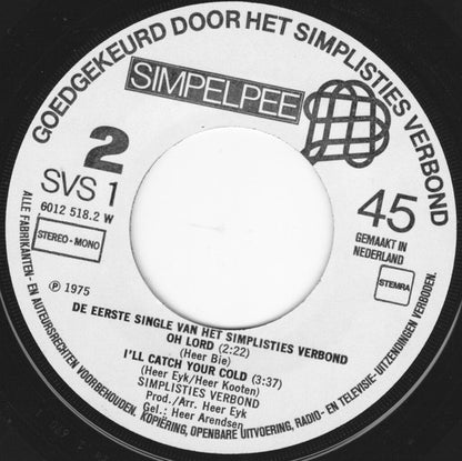 Simplisties Verbond - De Eerste Single Van Het Simplisties Verbond