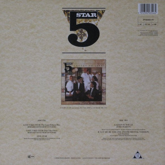 Five Star - Love Take Over (Maxi-Single) Maxi-Singles Media VG+ / Sleeve Zie Foto "VINYLSINGLES.NL"