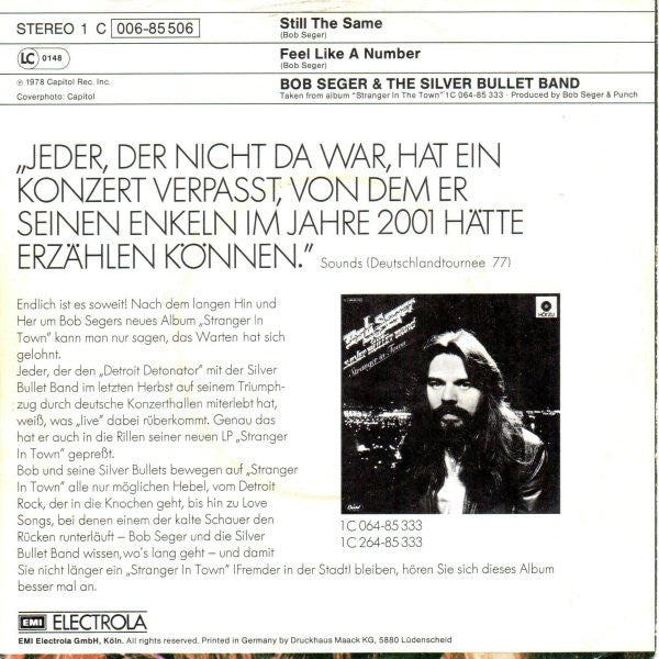 Bob Seger And The Silver Bullet Band - Still The Same 17324 Vinyl Singles Goede Staat