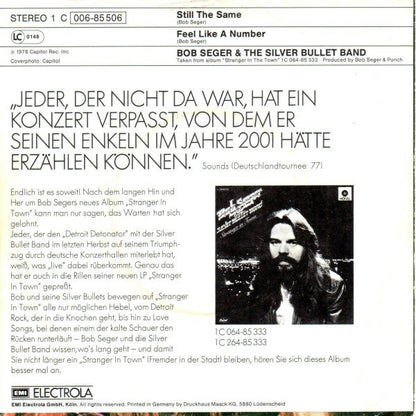 Bob Seger And The Silver Bullet Band - Still The Same 17324 Vinyl Singles VINYLSINGLES.NL