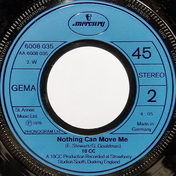 10cc - Dreadlock Holiday Vinyl Singles Vinyl Very Good (VG) <br> Hoes Generic