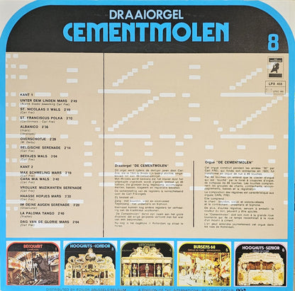 Draaiorgel De Cementmolen - Draaiorgel Cementmolen (LP) Vinyl LP Vinyl Very Good (VG) <br> Hoes Good Plus (G+)