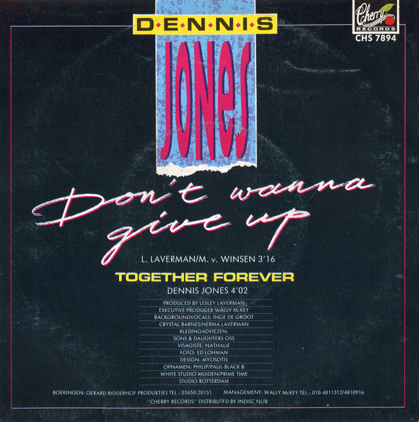 Dennis Jones - Don't Wanna Give Up 34623 Vinyl Singles Goede Staat