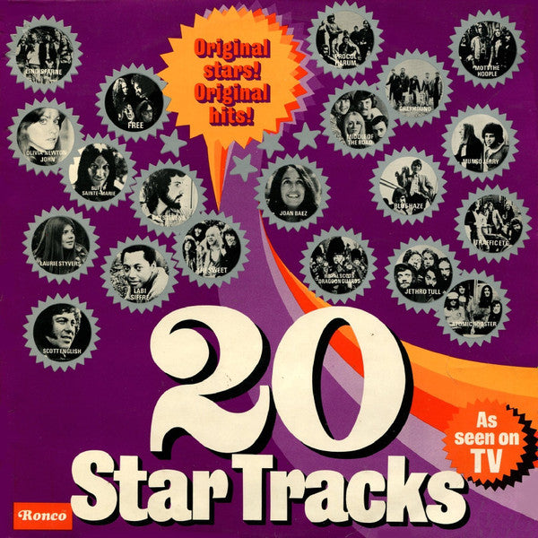 Various - 20 Star Tracks Vol. 1 (LP) Vinyl LP Vinyl Very Good (VG) <br> Hoes Good Plus (G+)