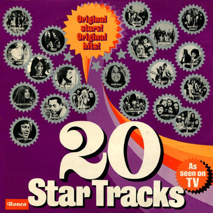 Various - 20 Star Tracks Vol. 1 (LP) Vinyl LP Vinyl Very Good (VG) <br> Hoes Good Plus (G+)