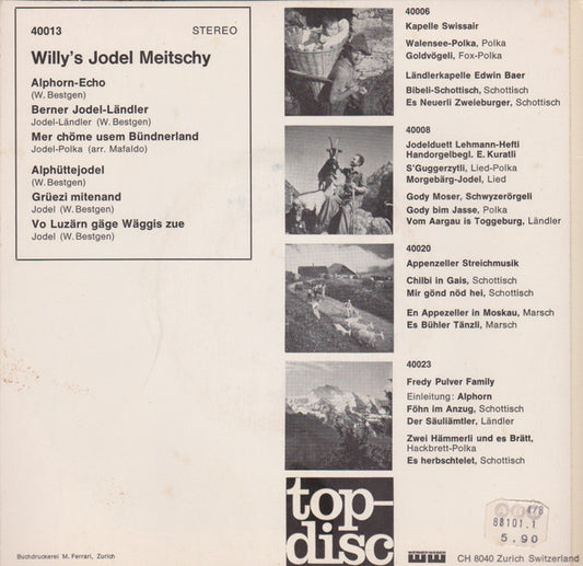 Willy's Jodel Meitschy - Willy's Jodel Meitschy Vinyl Singles Vinyl Zeer Goed / Hoesje Goed "VINYLSINGLES.NL"