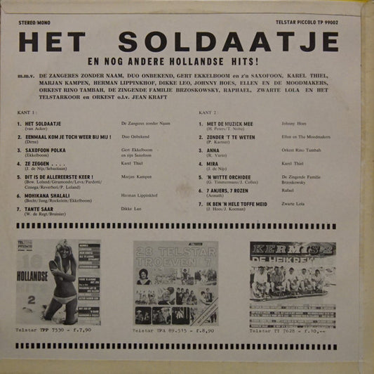 Various - Het Soldaatje En Nog Meer Hollandse Hits (LP) 52189