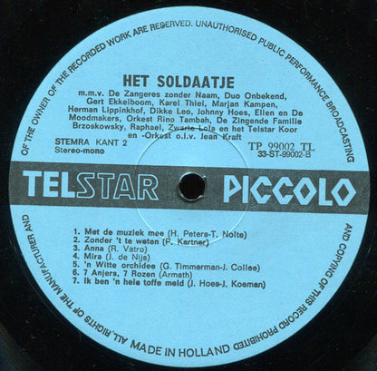 Various - Het Soldaatje En Nog Meer Hollandse Hits (LP) 52189