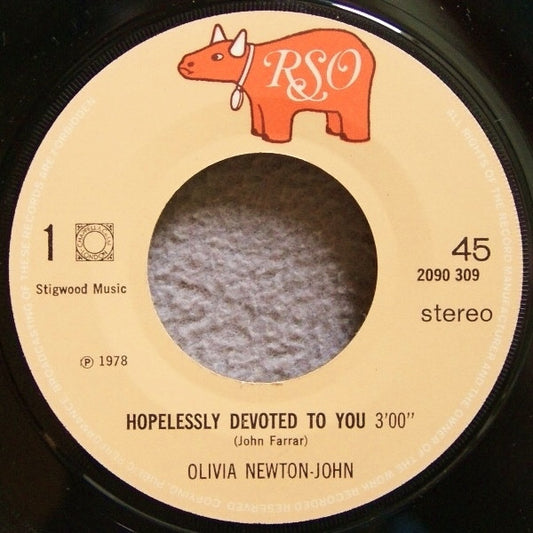 Olivia Newton-John - Hopelessly Devoted To You 35709 Vinyl Singles VINYLSINGLES.NL