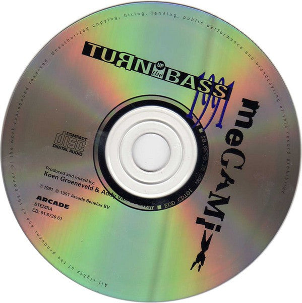 Various - Turn Up The Bass Megamix (CD) Compact Disc Goede Staat