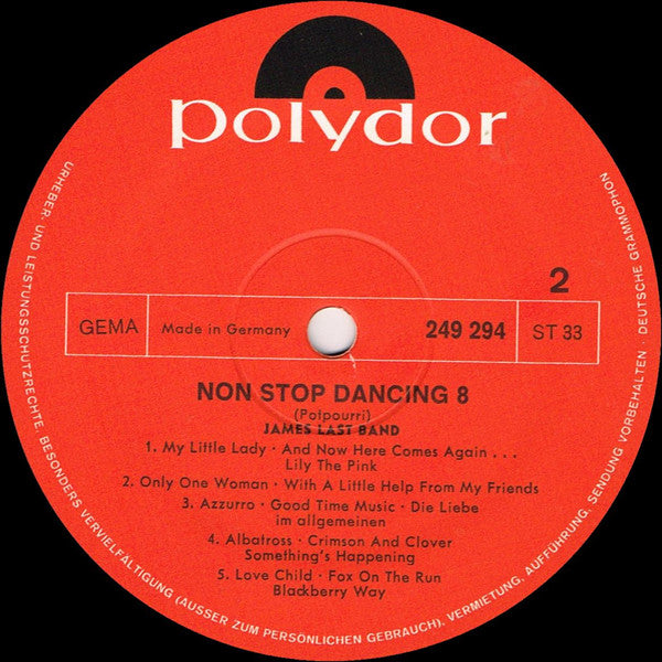 James Last - Non Stop Dancing 8 (LP) 50378