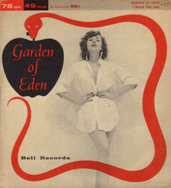 Artie Malvin / Michael Stewart - Garden Of Eden / I Walk The Line Vinyl Singles Vinyl Very Good (VG) <br> Hoes Good Plus (G+)