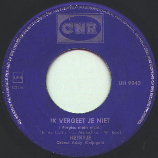 Heintje - Mama Vinyl Singles Vinyl Zeer Goed / Hoesje Generic "VINYLSINGLES.NL"