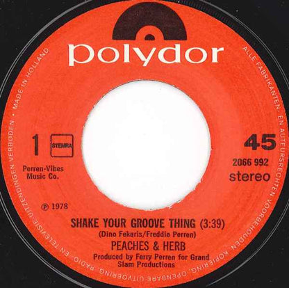 Peaches & Herb - Shake Your Groove Thing 17597 18741 Vinyl Singles VINYLSINGLES.NL