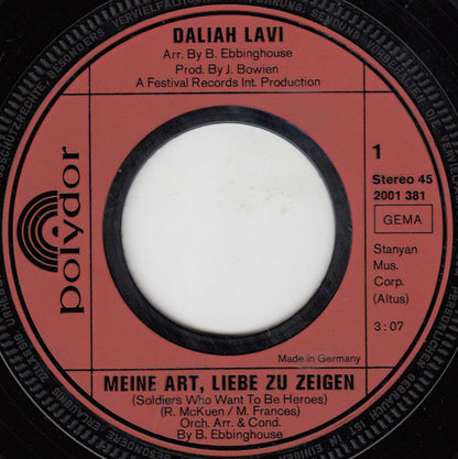 Daliah Lavi - Meine Art, Liebe Zu Zeigen Vinyl Singles
