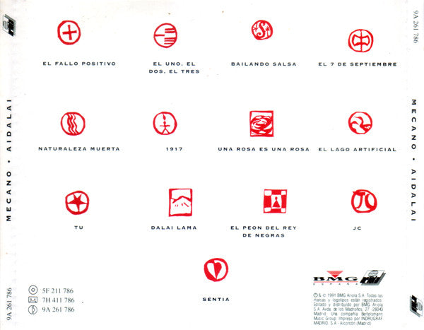 Mecano - Aidalai (CD) Compact Disc Goede Staat