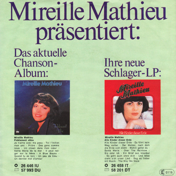 Mireille Mathieu - Wenn Die Liebe Nicht Wär