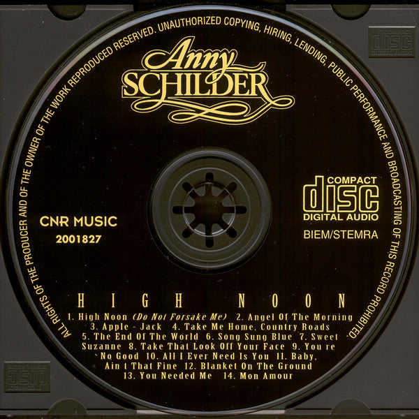 Anny Schilder - High Noon (CD) Compact Disc Goede Staat