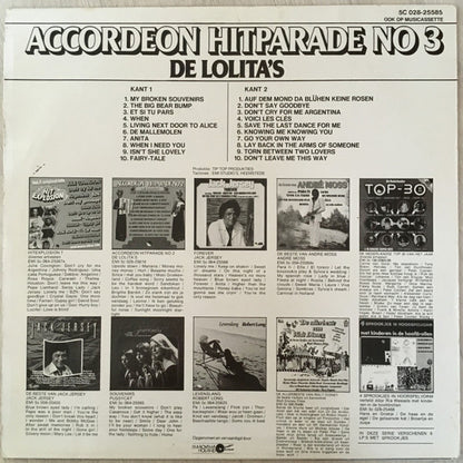 Lolita's - Accordeon Hitparade No * (LP) Vinyl LP Vinyl Very Good (VG) <br> Hoes Good Plus (G+)
