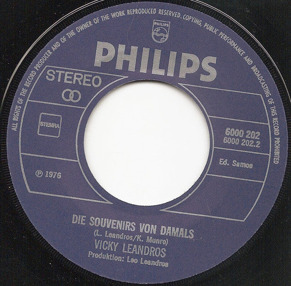 Vicky Leandros - Tango D'Amor Vinyl Singles Vinyl Zeer Goed / Hoesje Generic "VINYLSINGLES.NL"