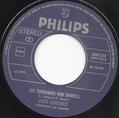 Vicky Leandros - Tango D'Amor Vinyl Singles Vinyl Zeer Goed / Hoesje Generic "VINYLSINGLES.NL"