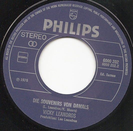 Vicky Leandros - Tango D'Amor Vinyl Singles Vinyl Zeer Goed / Hoesje Generic "VINYLSINGLES.NL"