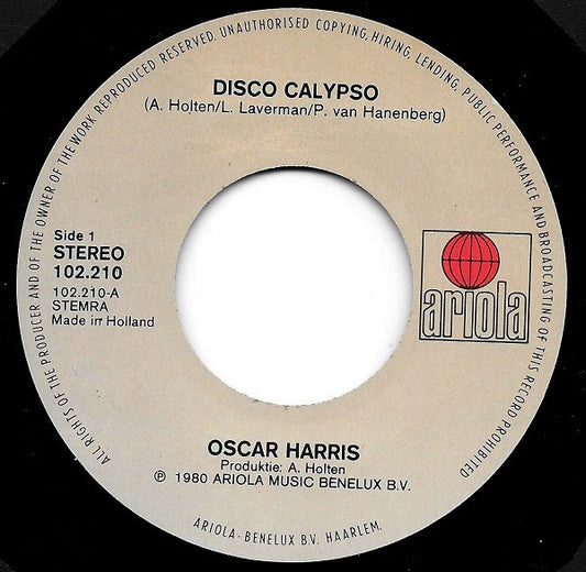 Oscar Harris - Disco Calypso 39198 Vinyl Singles Goede Staat