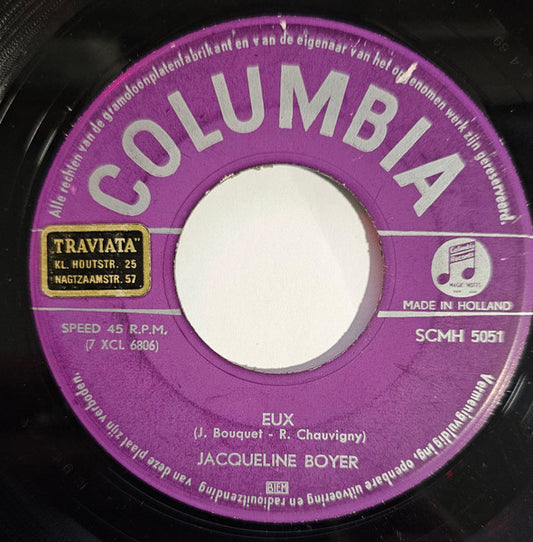 Jacqueline Boyer - Para Ti Vinyl Singles Vinyl Zeer Goed / Hoesje Goed "VINYLSINGLES.NL"