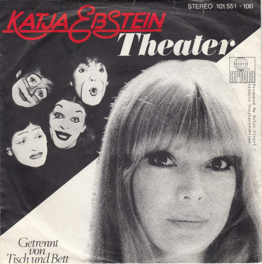 Katja Ebstein - Theater Vinyl Singles Vinyl Very Good (VG) <br> Hoes Good Plus (G+)