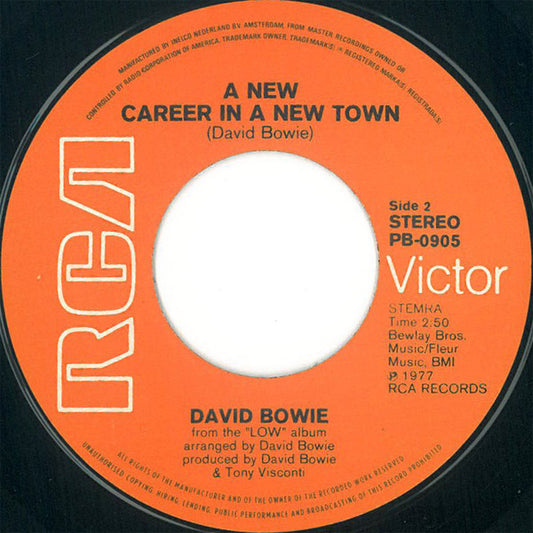 David Bowie - Sound And Vision Vinyl Singles Media VG+ / Sleeve G+