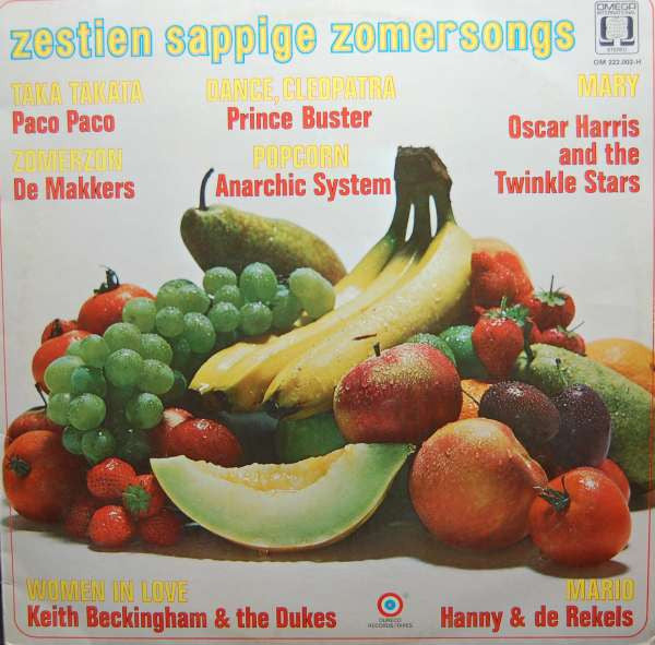 Various - Zestien Sappige Zomersongs (LP) 52340 Vinyl LP Vinyl Very Good (VG) <br> Hoes Good Plus (G+)
