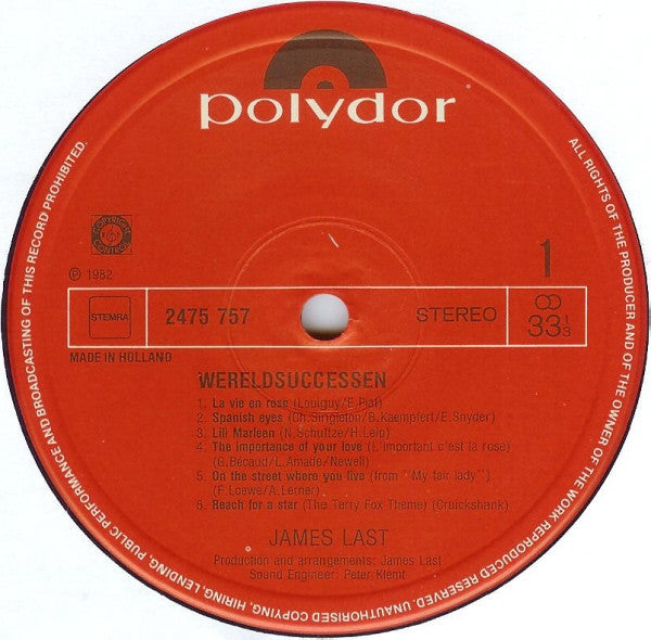 James Last - Wereldsuccessen (LP) 49644