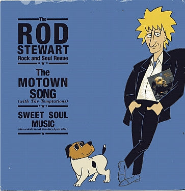 Rod Stewart With The Temptations - The Motown Song Vinyl Singles Vinyl Very Good (VG) <br> Hoes Good Plus (G+)
