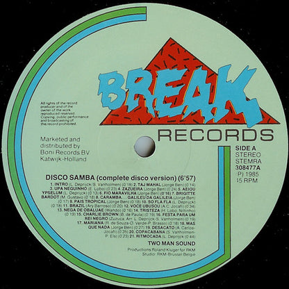 Two Man Sound - Disco Samba / Que Tal America (**") Maxi-Singles Vinyl Very Good (VG) <br> Hoes Good Plus (G+)