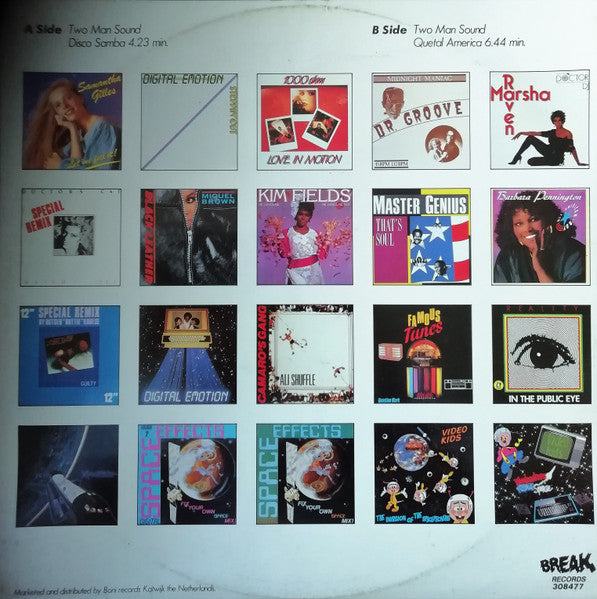 Two Man Sound - Disco Samba / Que Tal America (**") Maxi-Singles Vinyl Very Good (VG) <br> Hoes Good Plus (G+)