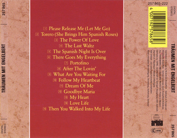 Engelbert Humperdinck - Release Me (CD) Compact Disc Goede Staat
