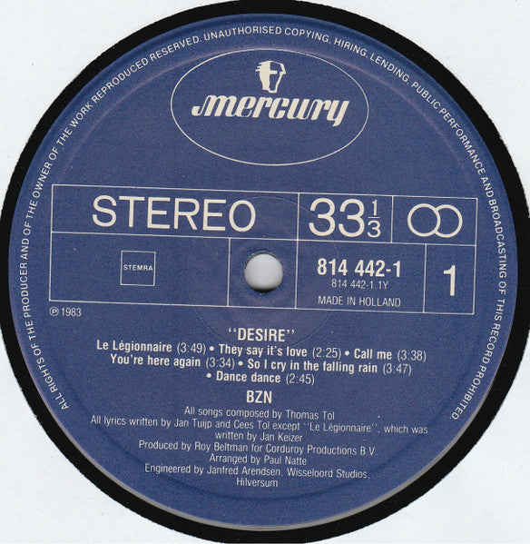 BZN - Desire (LP) 48271