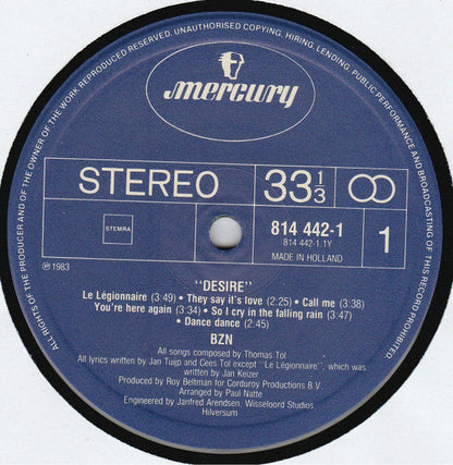 BZN - Desire (LP) 48299