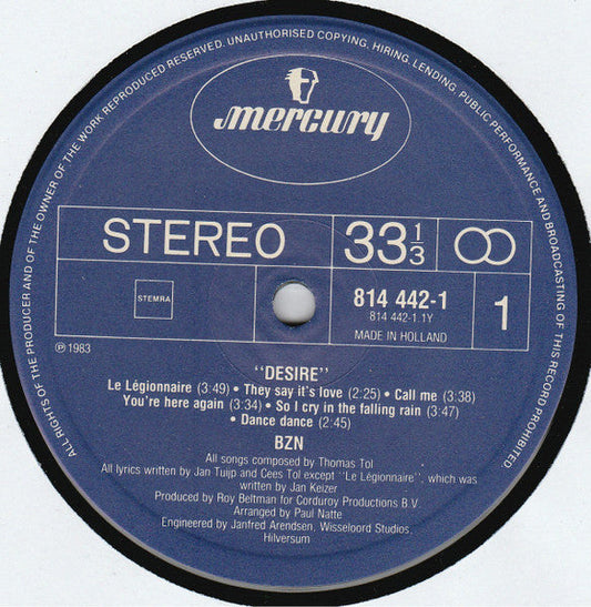 BZN - Desire (LP) 50197