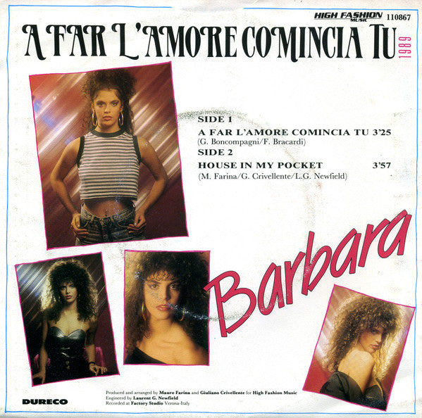 Barbara - A Far L'Amore Comincia Tu 39066 Vinyl Singles Goede Staat