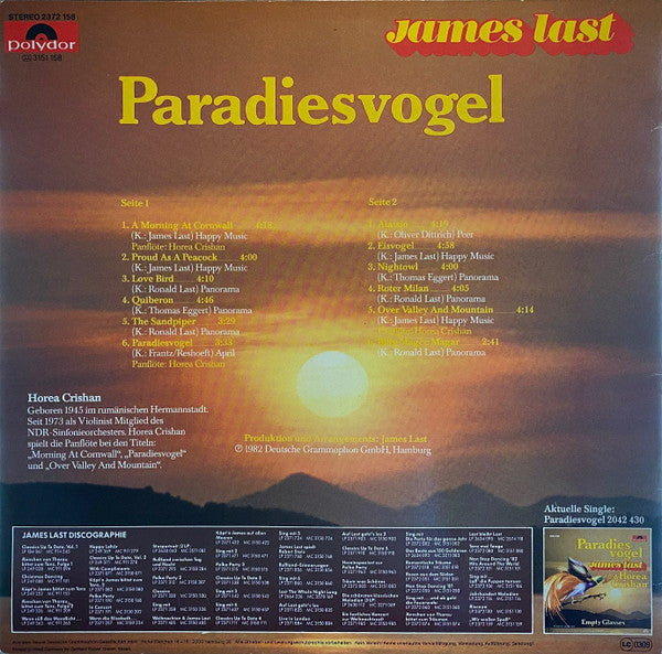 James Last - Paradiesvogel (LP) 40587 Vinyl LP Goede Staat