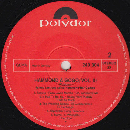 James Last Und Seine Hammond-Combo - Hammond A GoGo 3 (LP) 41729